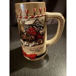 Vtg 1986 Cermarte Anheuser Busch B Series Limited Edition Beer Stein Budweiser
